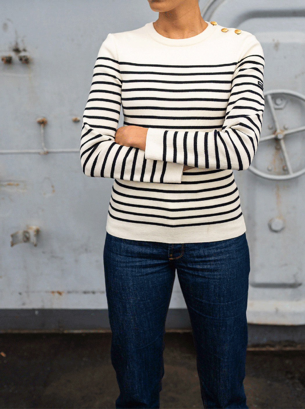 Pull marin rayé « Astrolabe »