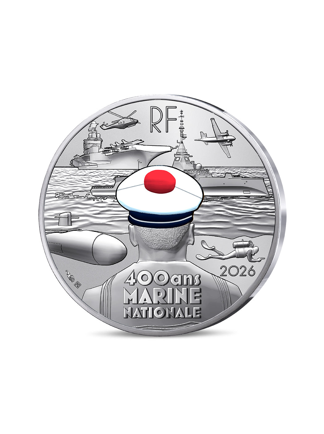 Pièce de monnaie 10€ commémorative « Marine nationale »