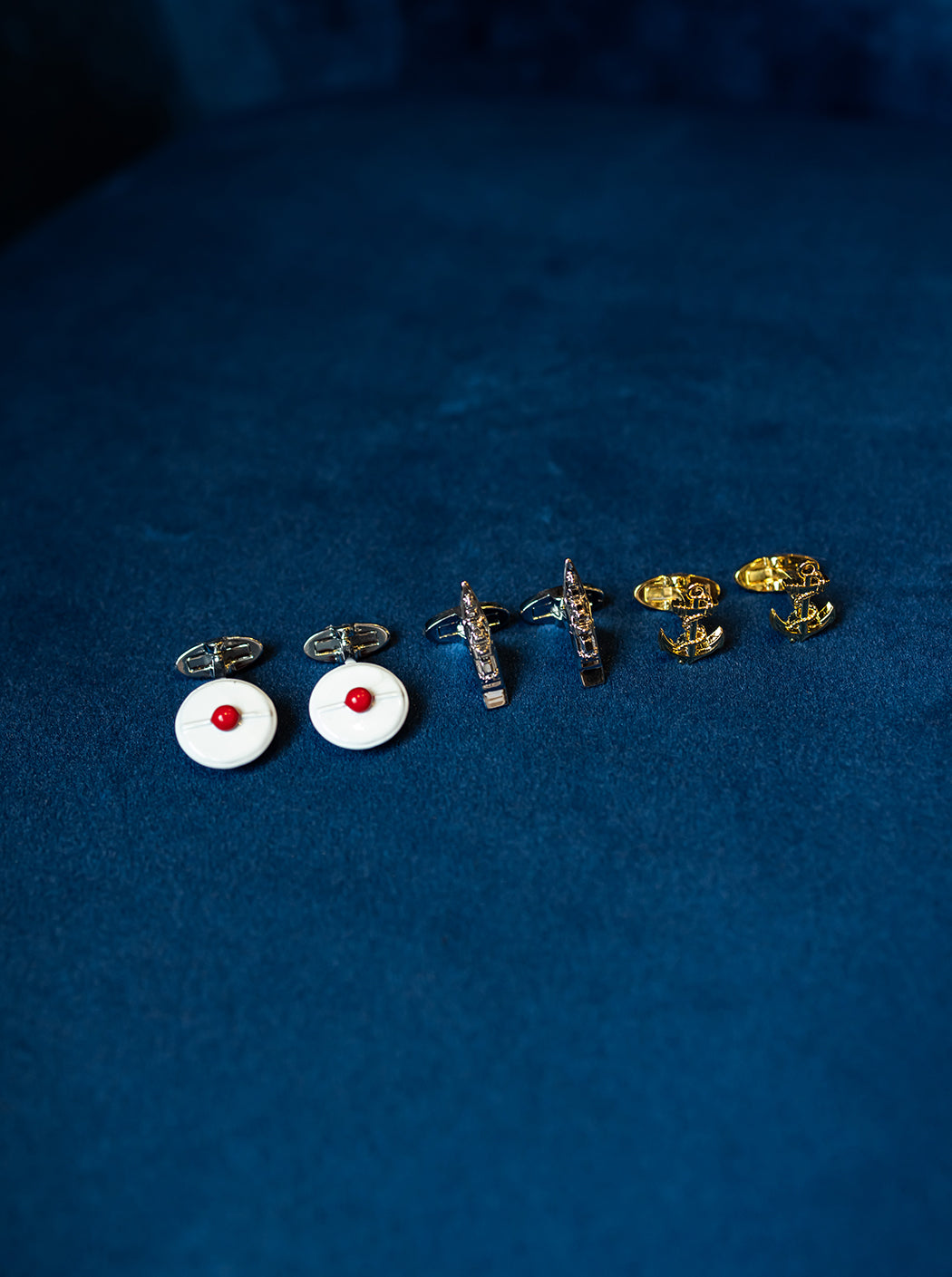 Boutons de manchettes « bâchi »