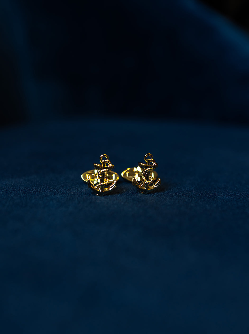 Boutons de manchettes « ancre marine »