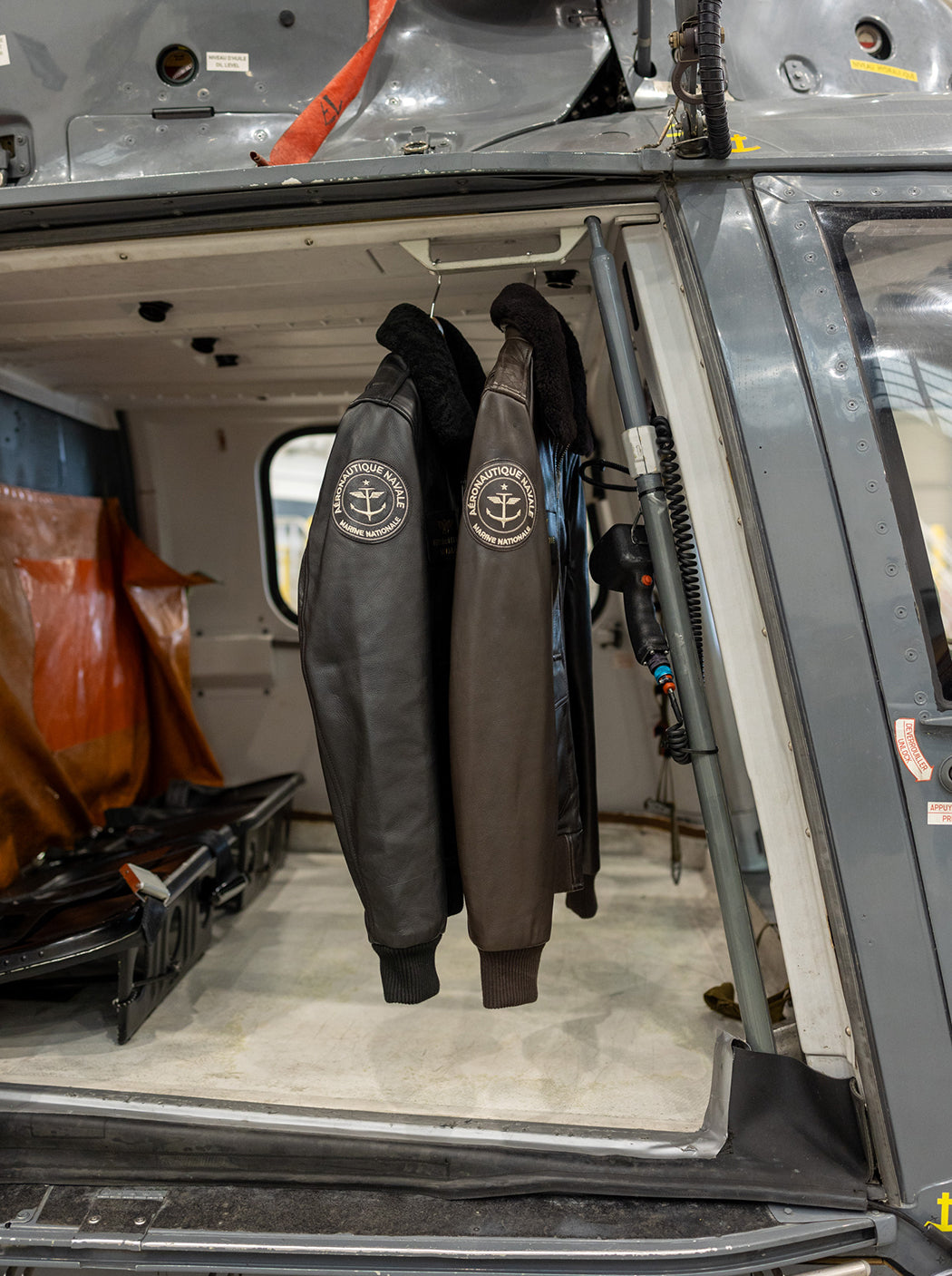 Blouson en cuir « Aéronautique navale »
