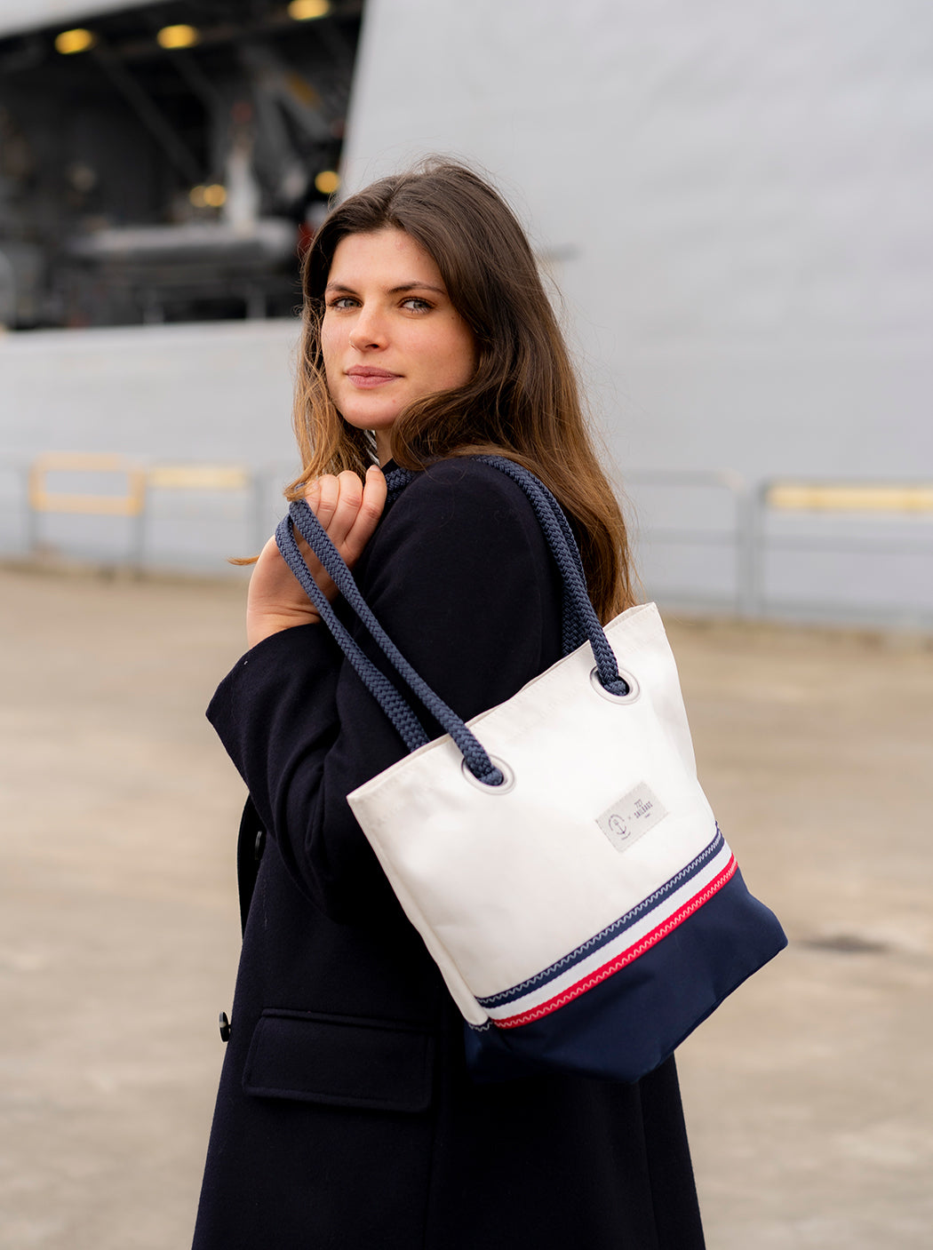 Sac à main en voile et toile « Texel »