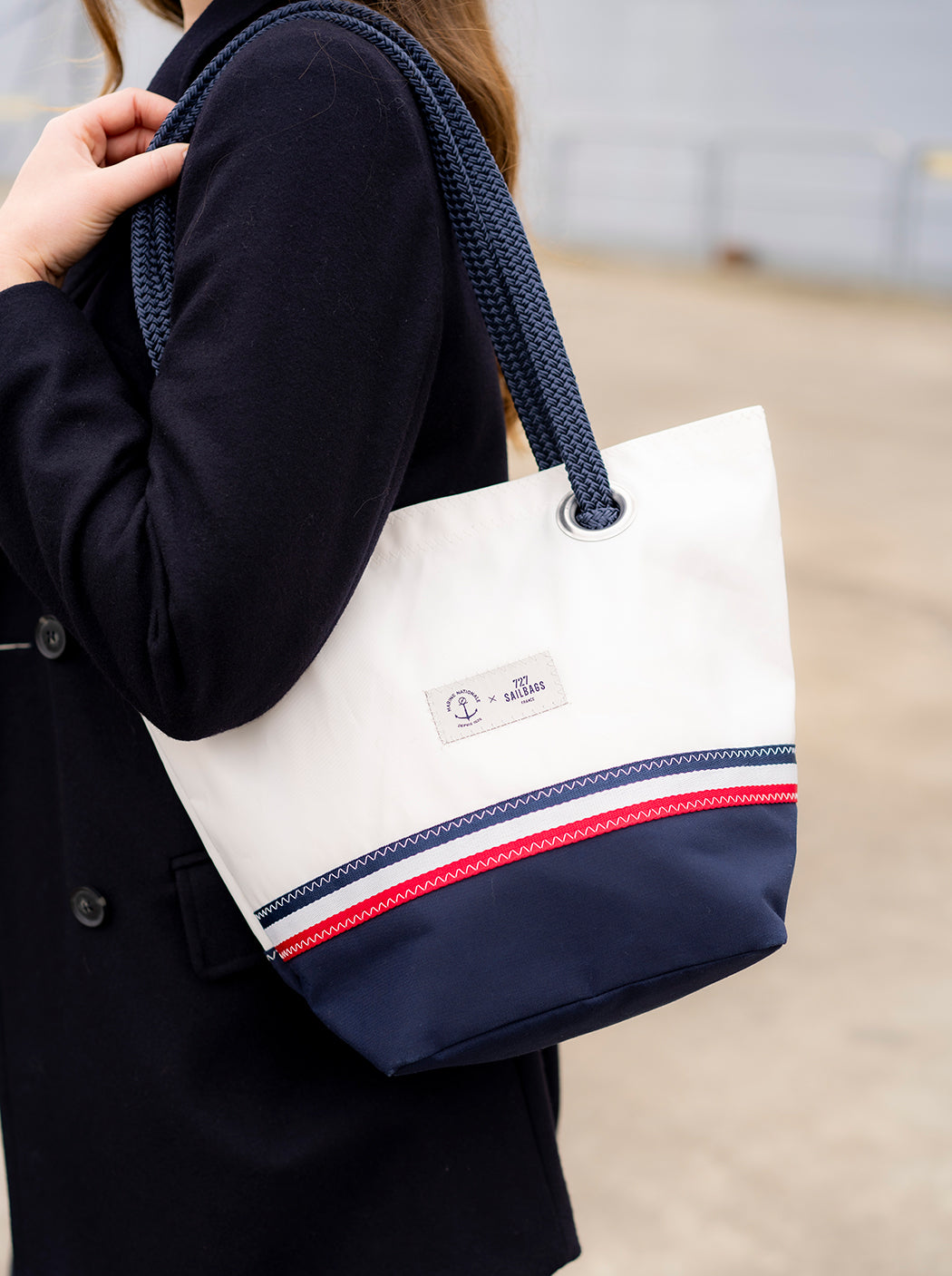 Sac à main en voile et toile « Texel »