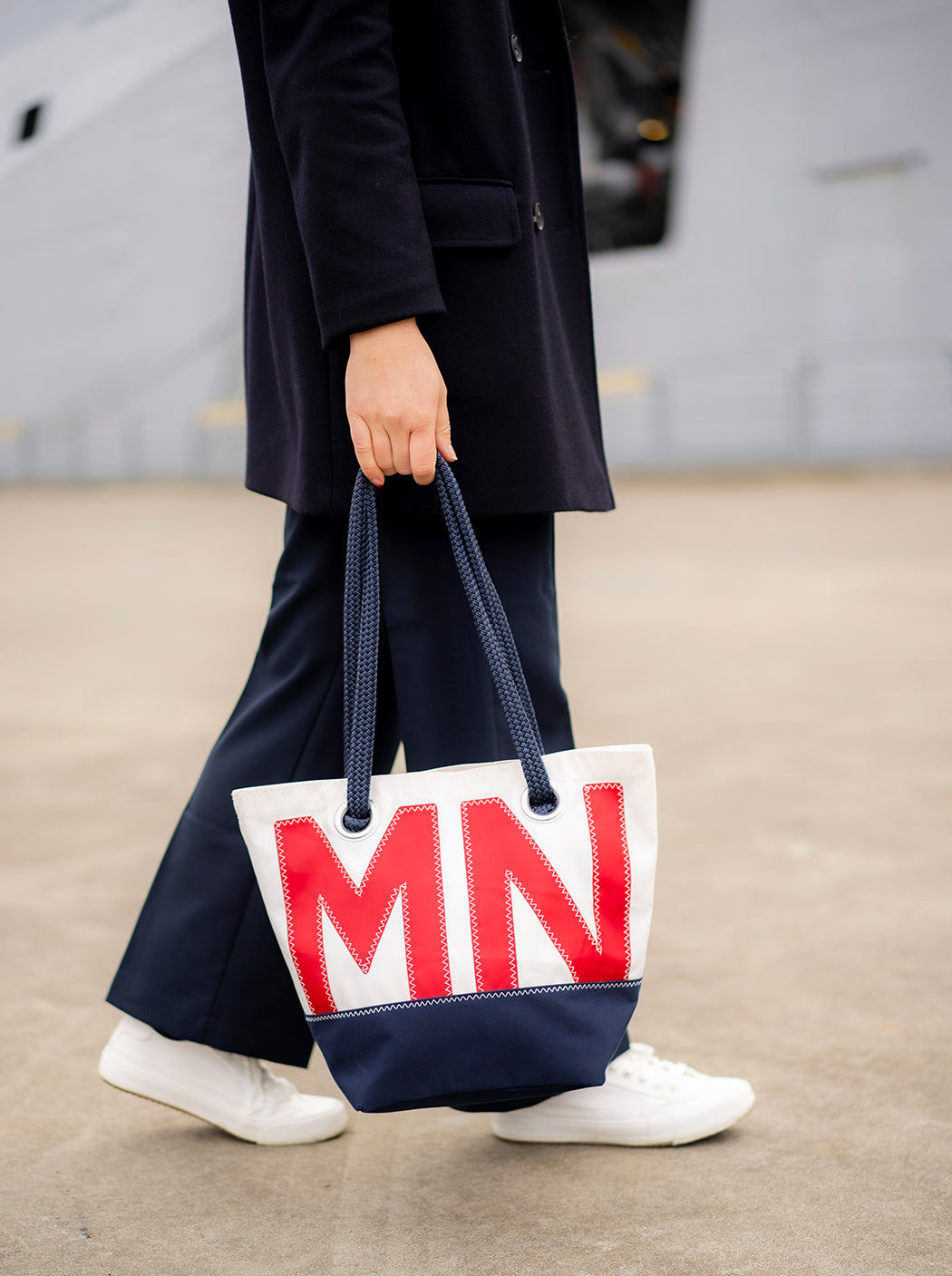 Sac à main en voile et toile « Texel »