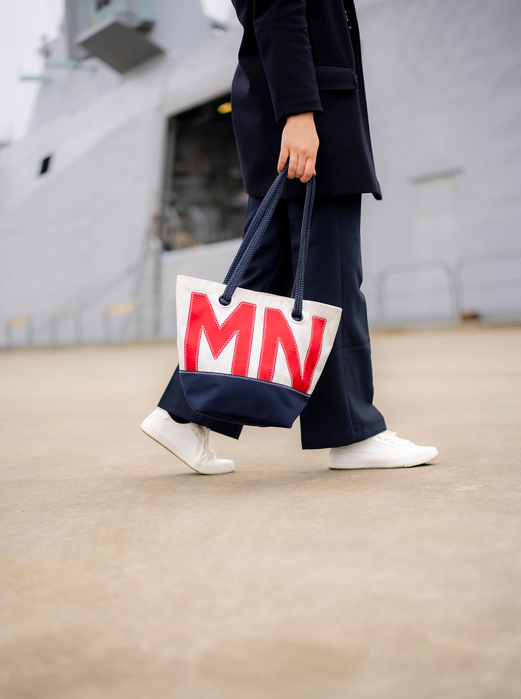 Sac à main en voile et toile « Texel »