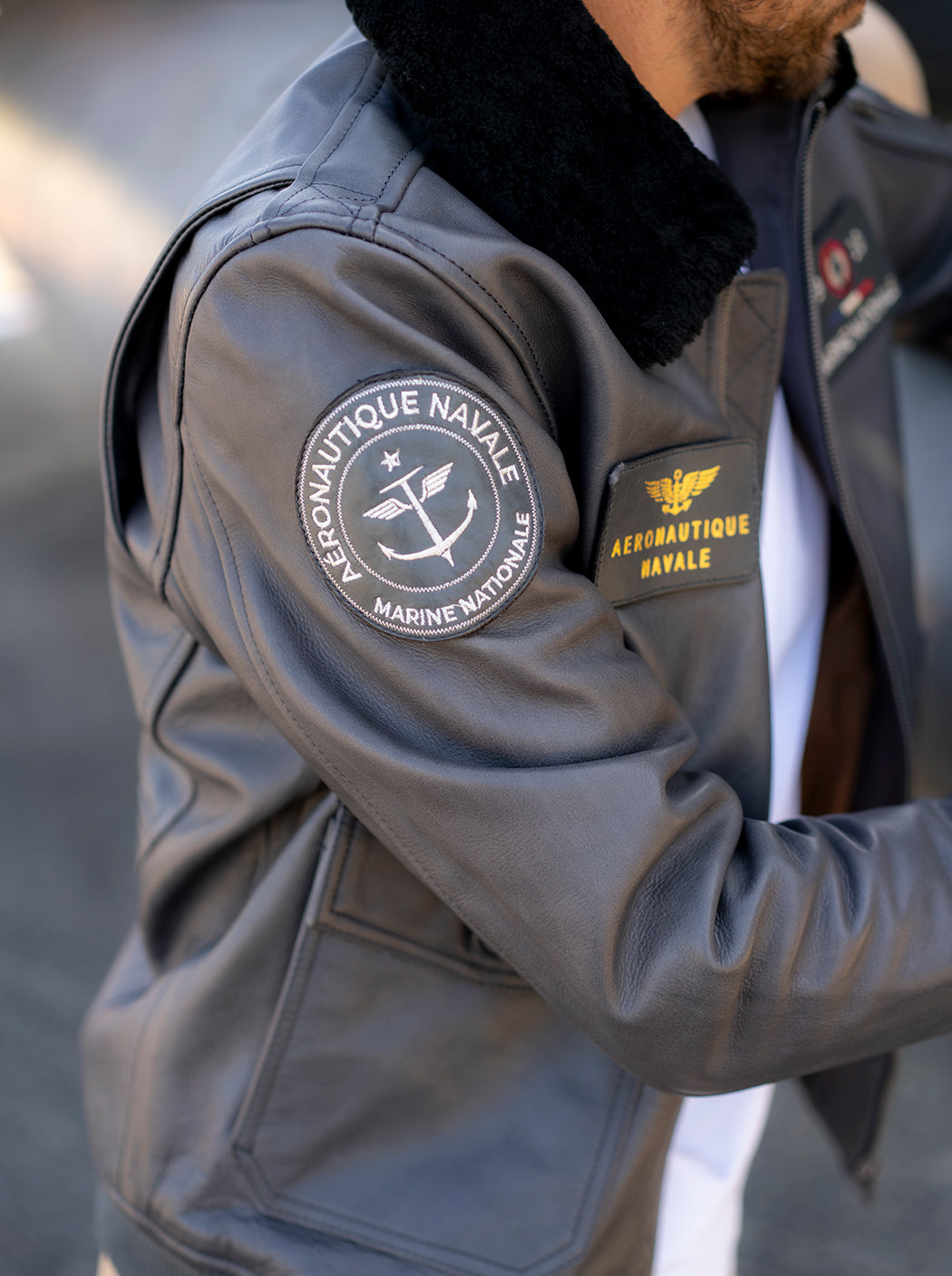 Blouson en cuir « Paul Teste »