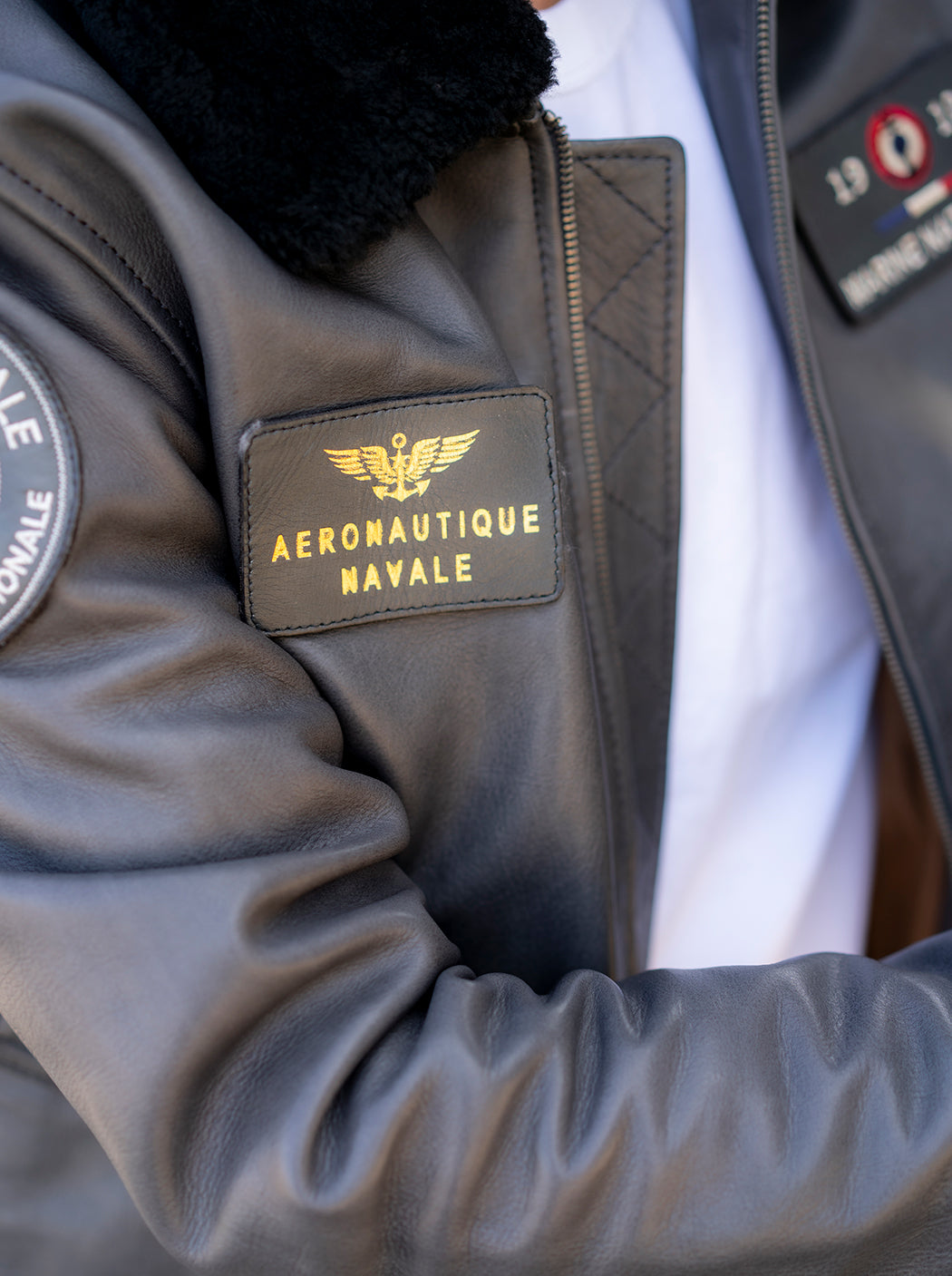 Blouson en cuir « Paul Teste »