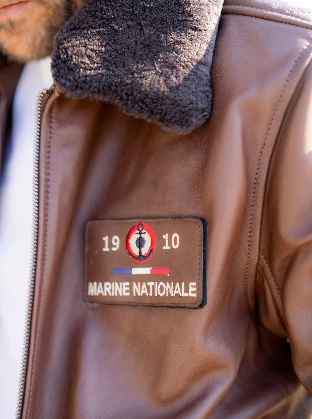 Blouson en cuir « Paul Teste »