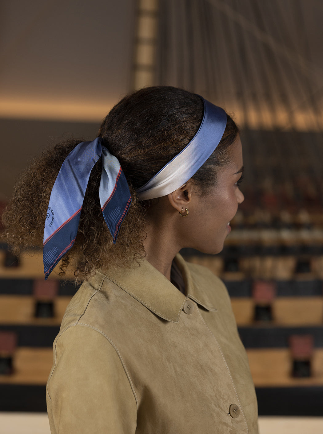 Ruban en soie « Sur toutes les mers du monde »