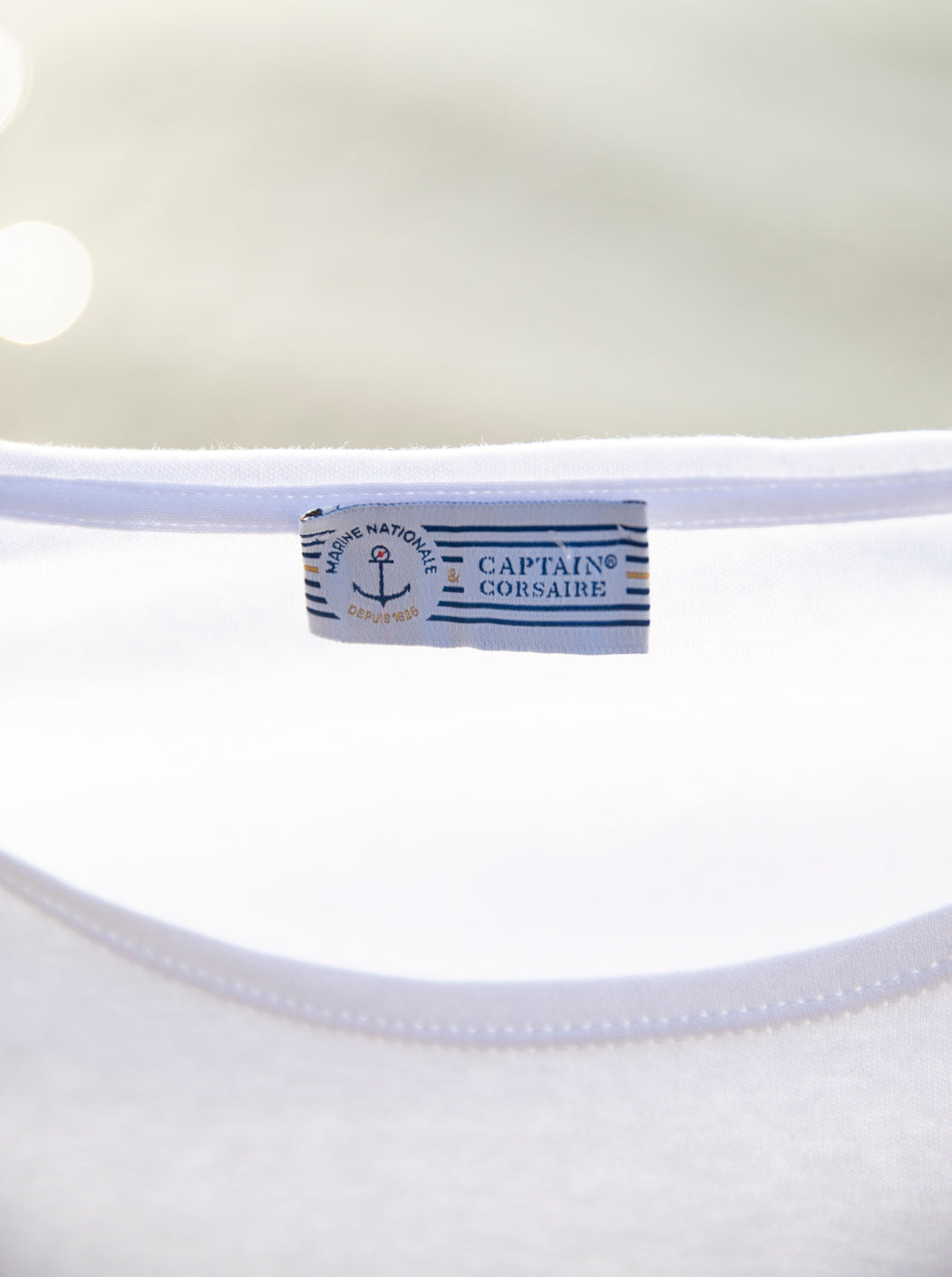 Tee-shirt brodé « Ancre marine »