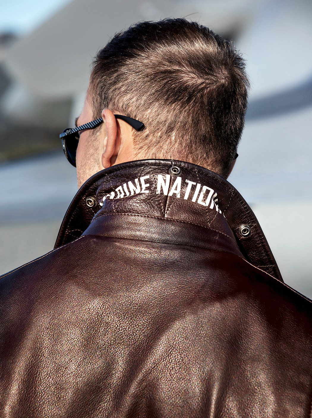 Blouson en cuir « Aéronautique navale »