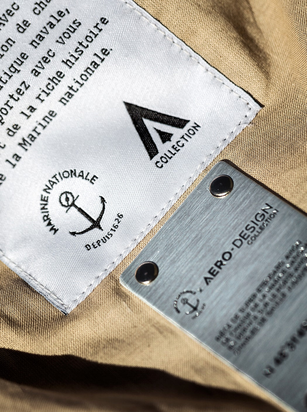 Blouson en cuir « Aéronautique navale »