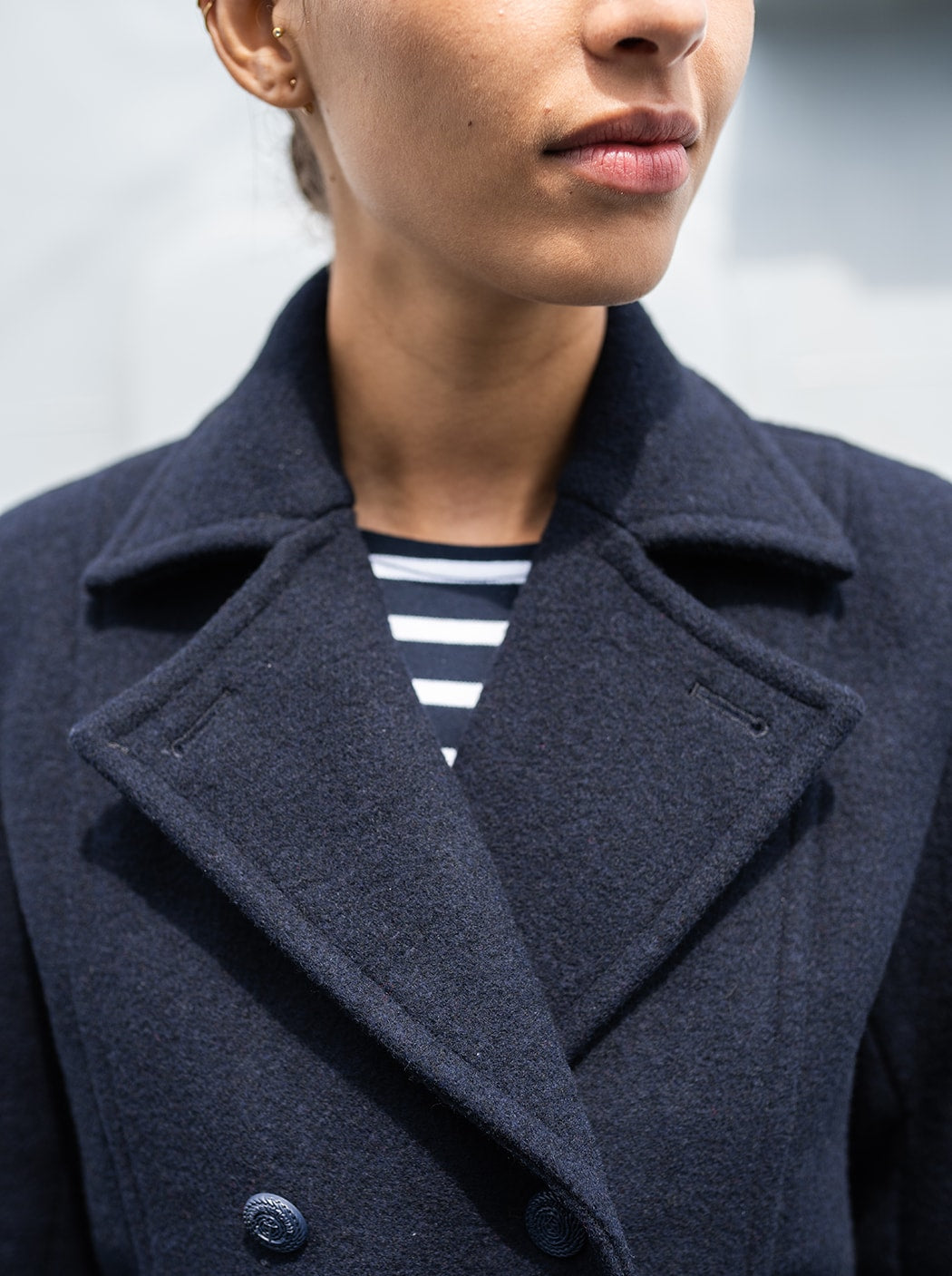 Caban en drap « Commandant » #couleur_Océan