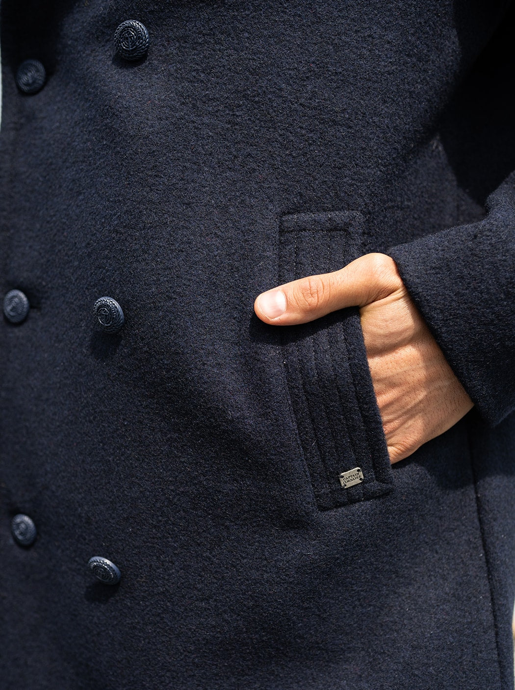 Caban en drap « Major » #couleur_Océan