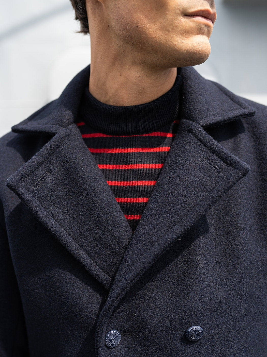 Caban en drap « Major » #couleur_Océan