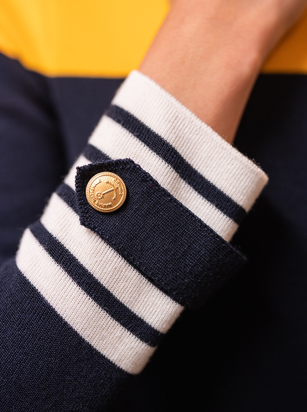 Pull « La Fougueuse » #couleur_Blanc – Marine