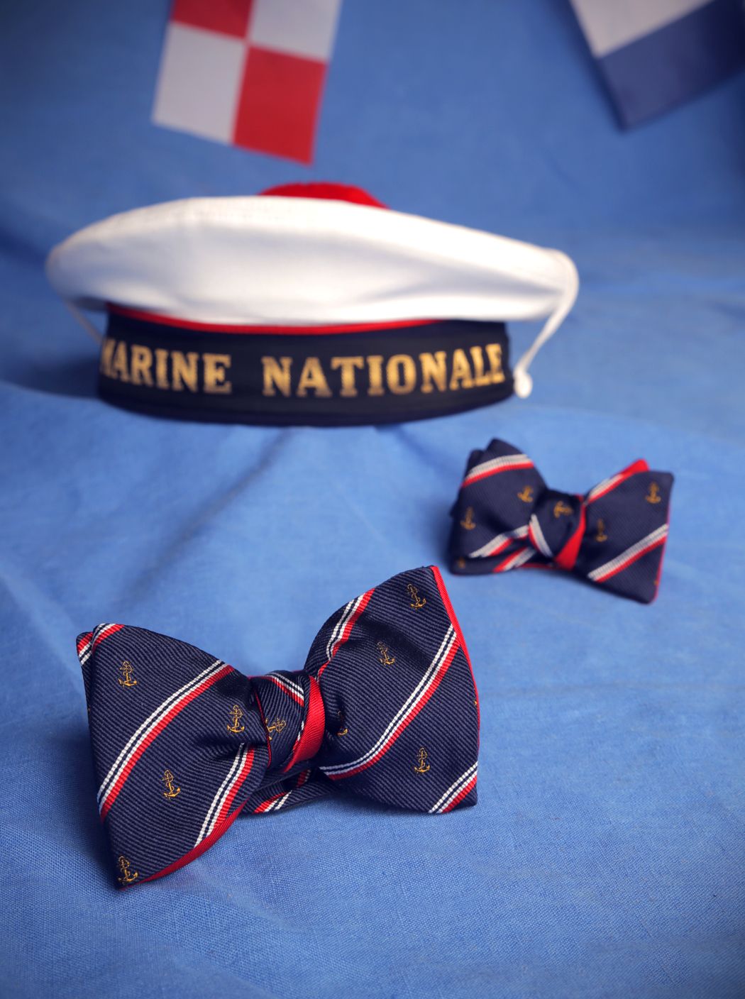 Nœud papillon « Marine nationale »