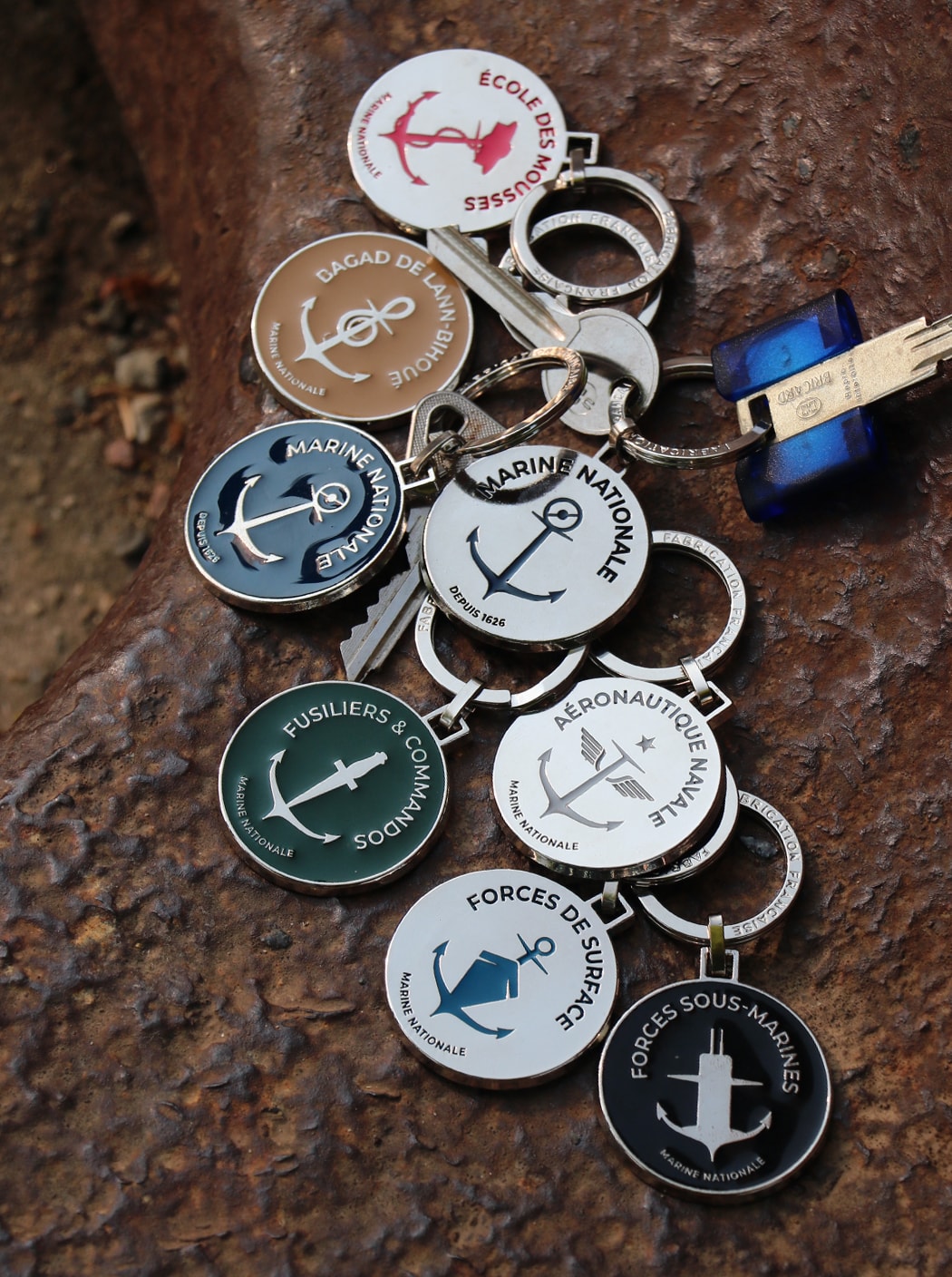 Porte-clés couleur « Forces de surface »