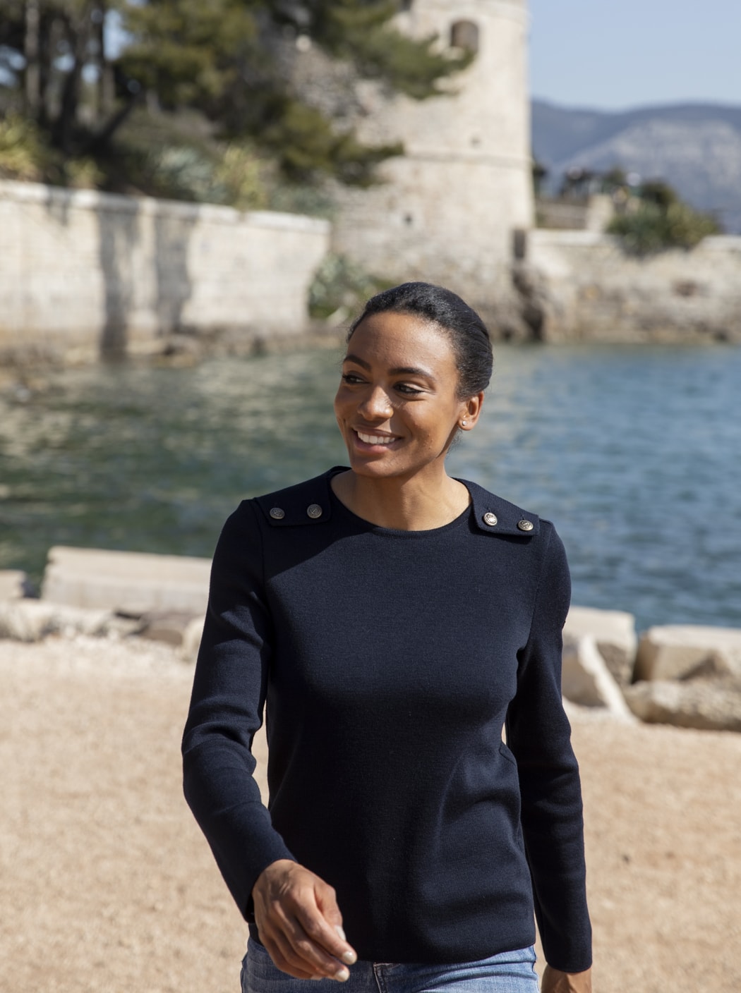 Pull marin « Alidade » #couleur_Marine – Écume