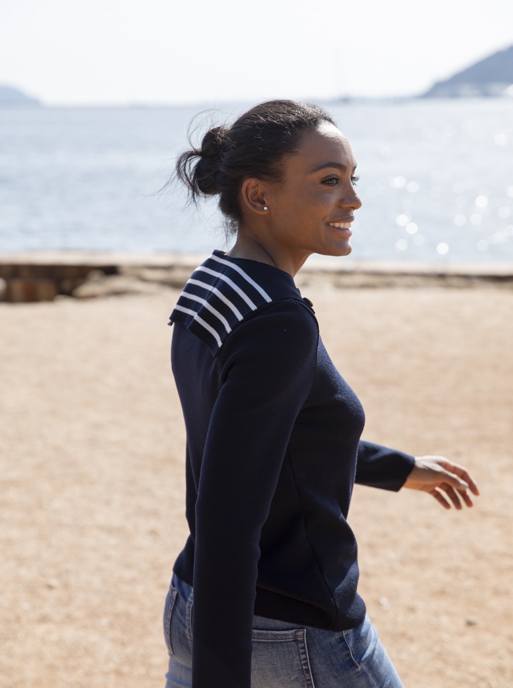 Pull marin « Alidade » #couleur_Marine – Écume