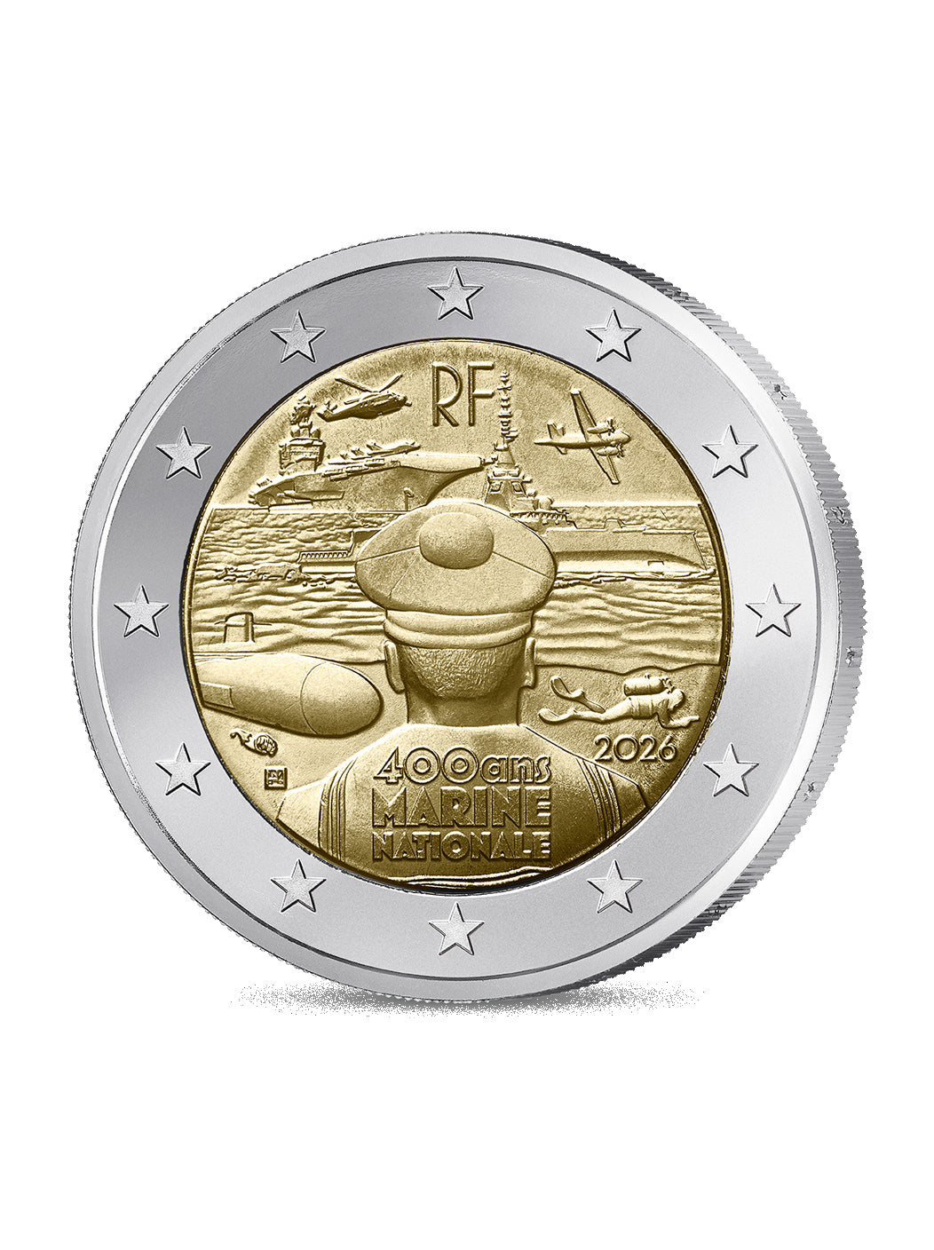 Pièce de monnaie BU « Marine nationale »