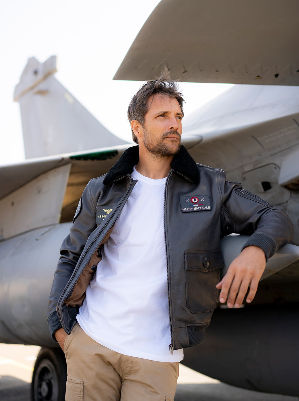 Blouson en cuir « Paul Teste »