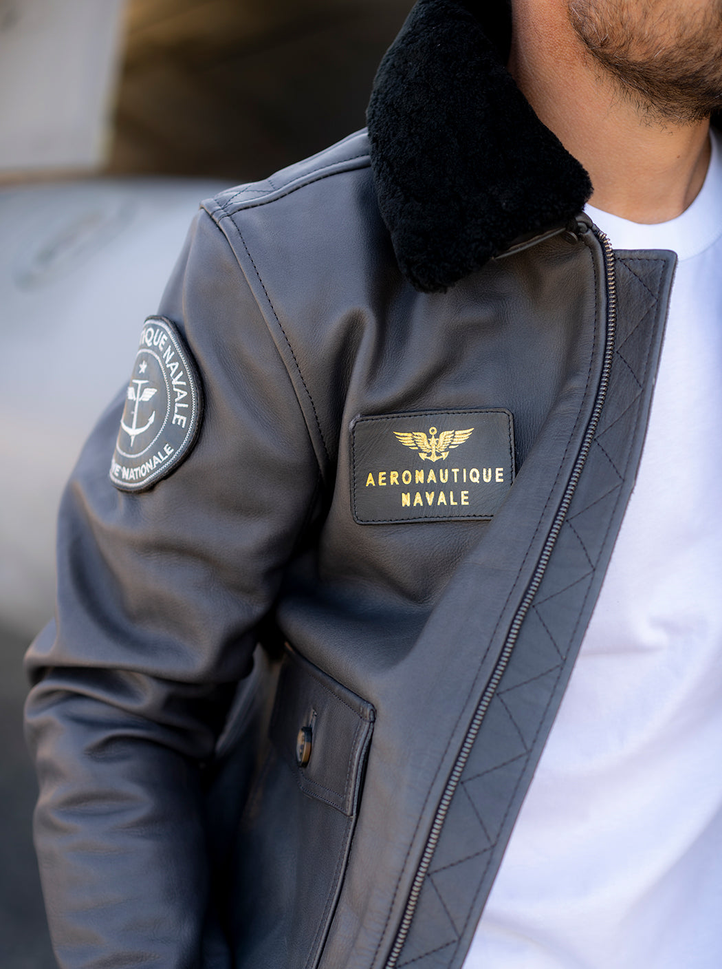 Blouson en cuir « Paul Teste »