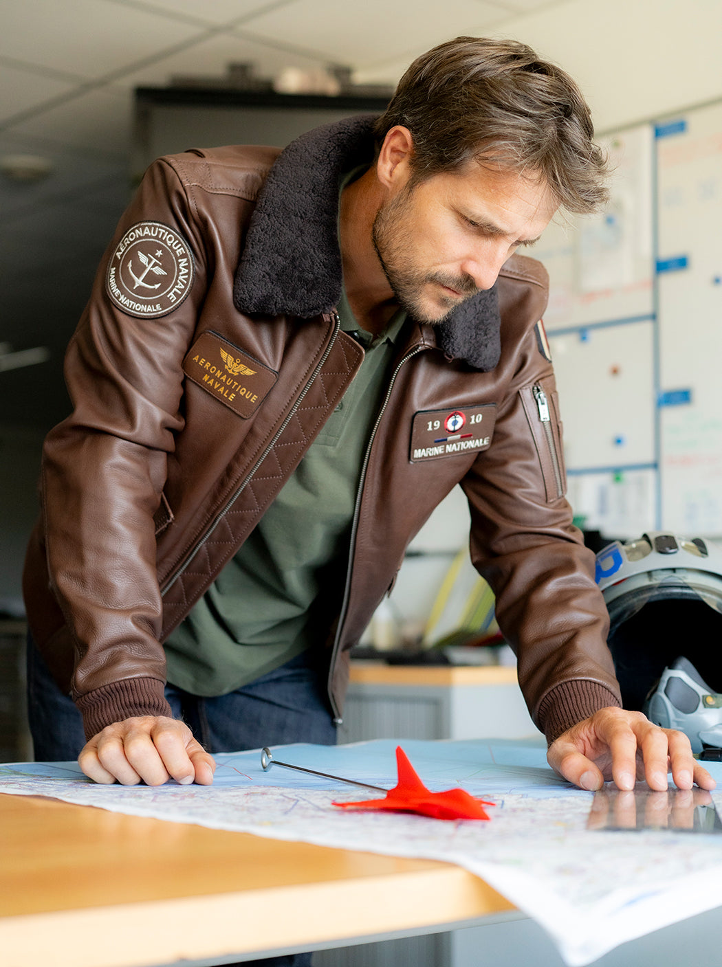 Blouson en cuir « Paul Teste »