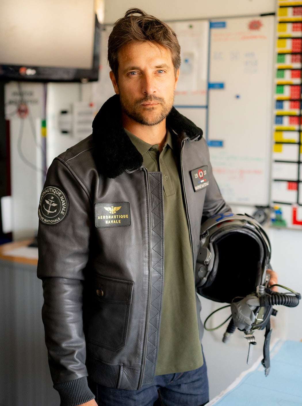 Blouson en cuir « Paul Teste »