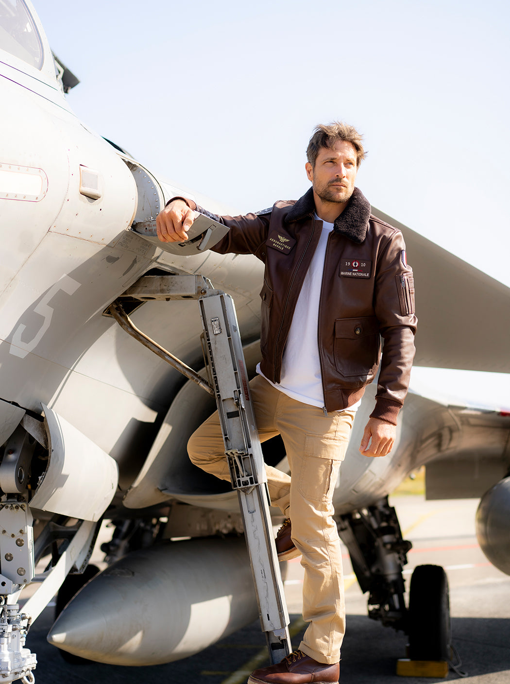 Blouson en cuir « Paul Teste »